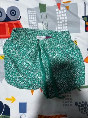 Minnow Green Floral Kids' Swim Trunks